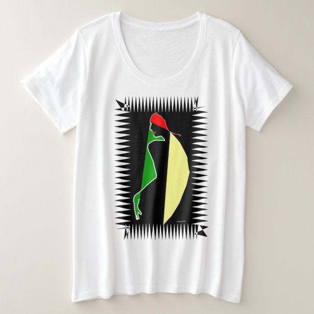 Camiseta Gráfico Cultural Ousado (Frente do Design)