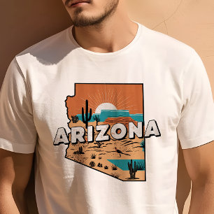 Camiseta Gráfico da Arizona Icônica da Viagem
