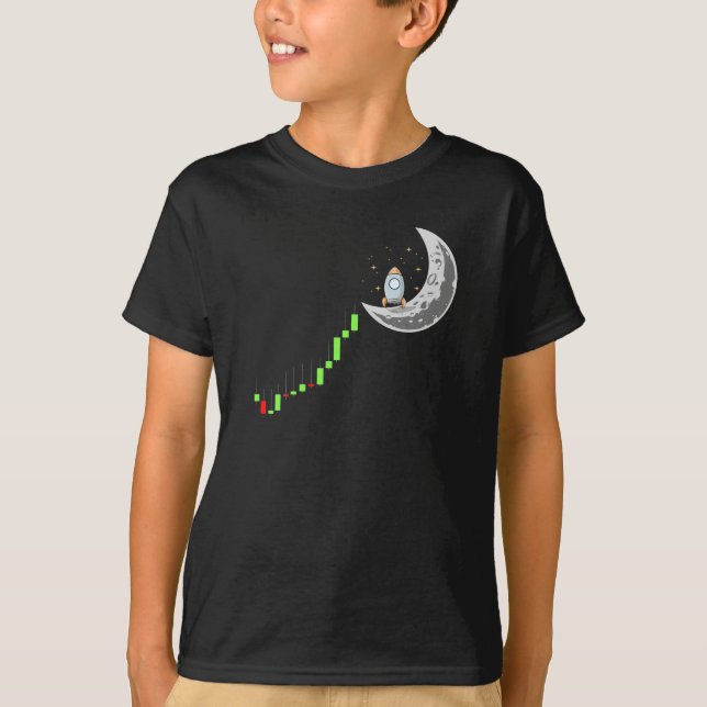 Camiseta Gráfico Da Evolução Da Lua Do Detentor De Moeda (Frente)
