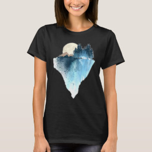 Camiseta Gráfico da Lua Natureza Design da Lua