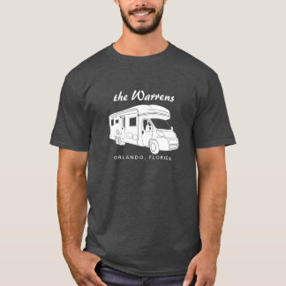 Camiseta Gráfico da silhueta da classe C Motorhome
