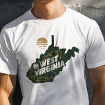 Camiseta Gráfico da Virgínia Ocidental Viagem Icônica Ocide<br><div class="desc">Celebrar o Estado da Montanha com este T-Shirt Gráfico de Virgínia Ocidental Viagem Icônica. Apresentando um design inspirado em vintage que captura o charme único e a beleza natural da Virgínia Ocidental, esta camisa é perfeita para viajantes e residentes. Feito com materiais de alta qualidade para um ajustado confortável, é...</div>