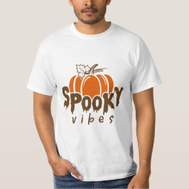 Camiseta Gráfico das Víbias do Dia das Bruxas de Laranja Ca