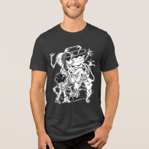 Camiseta Gráfico de Abstrato de Arranque Surreal