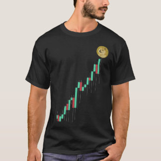 Camiseta Gráfico De Ações Para Criptografia Da Moon Dogecoi