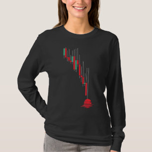 Camiseta Gráfico de Ações Vermelhas de Hipotecl Comercial C