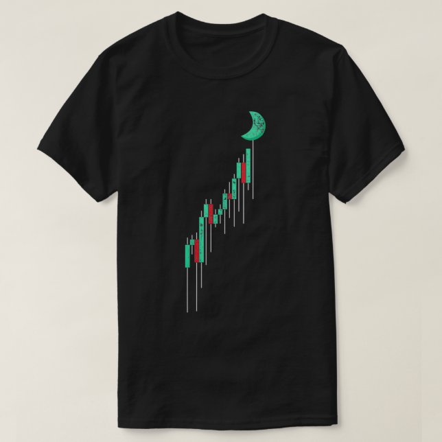 Camiseta Gráfico de Ações Vintage para Negociações Cripto (Frente do Design)