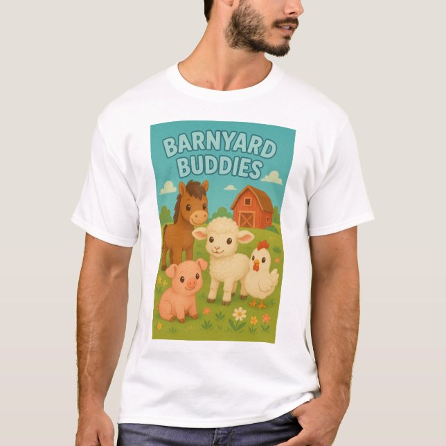 Camiseta Gráfico de animais pequenos para quintal para cria (Frente)