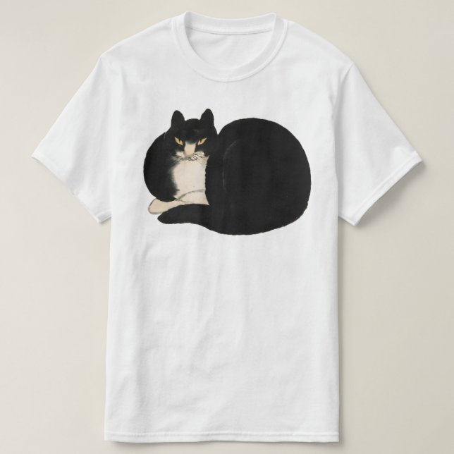 Camiseta Gráfico de arte de gatos (Frente do Design)
