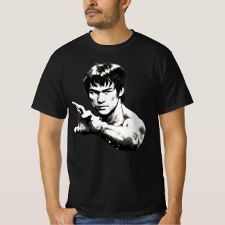 Camiseta Gráfico de Artes Marciais Transparente Bruce Lee