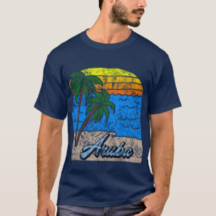Camiseta Gráfico de Aruba do vintage