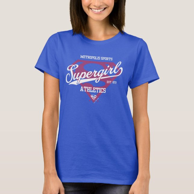 Camiseta Gráfico de atletismo da Supergirl Metropolis (Frente)