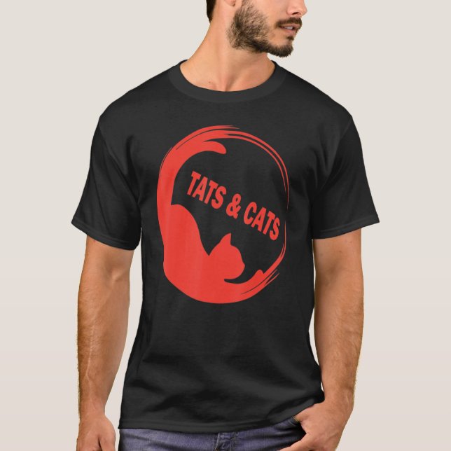 Camiseta Gráfico De Atos E Gatos De Aniversário (Frente)