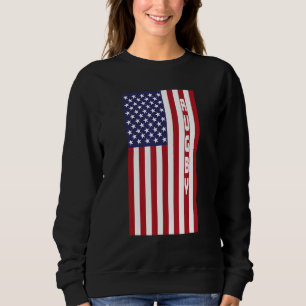 Camiseta Gráfico de Bandeira Design de Rugby Patriótico Ame