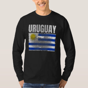 Camiseta Gráfico de Bandeira do Uruguai, em apuros, para ho