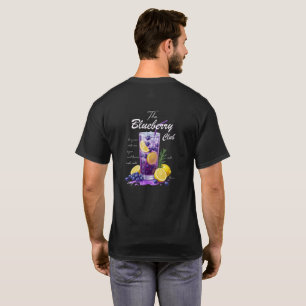 Camiseta Gráfico de Bebida de Limonada de Mirtilo Coquete