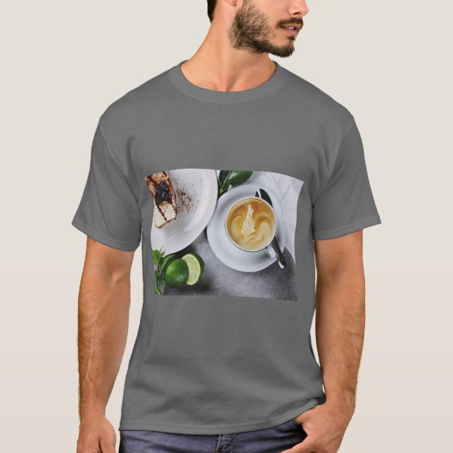 Camiseta Gráfico de Bebida Refrescante (Frente)