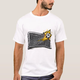 Camiseta Gráfico de Bola de Futebol no Gol | Roupas de Joga