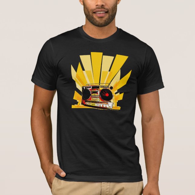 Camiseta Gráfico de Boombox (Frente)