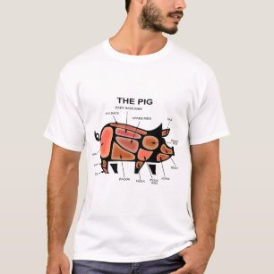 Camiseta Gráfico de Botões de Porte