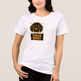 Camiseta Gráfico de Cães de Açúcar Legal na moda com Óculos