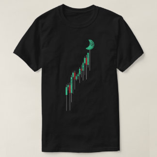Camiseta Gráfico de Candelabro Para a Lua