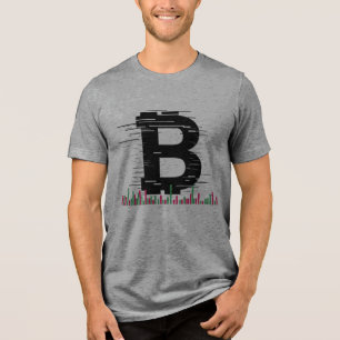 Camiseta Gráfico de Candlestick de Volatilidade do Bitcoin