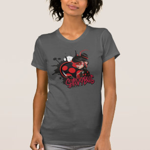 Camiseta Gráfico de Caractere Shadybug Reverso Miraculoso