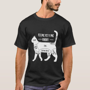 Camiseta Gráfico de Carinho Felino Roupas de Gato