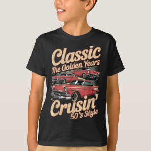 Camiseta Gráfico De Carro Retro Engraçado Não Antigo, Apena