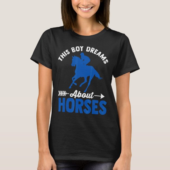 Camiseta Gráfico De Cavalos Para Homens E Cavalos 1 (Frente)