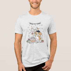 Camiseta Gráfico de Celebração de Aniversário Hora da Festa