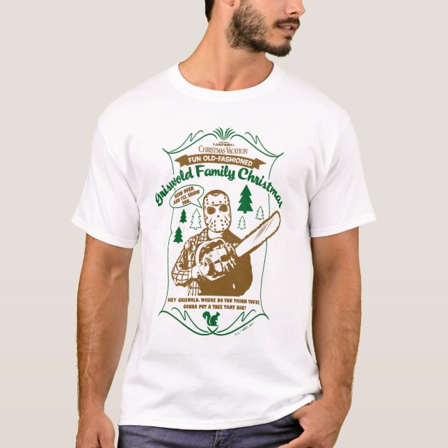 Camiseta Gráfico de Chainsaw da Família Griswold (Frente)