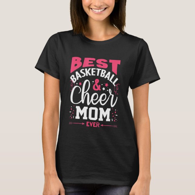 Camiseta Gráfico de Cheque de Basquete Mães 1 (Frente)