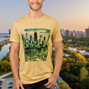Camiseta Gráfico de Chicago Black
