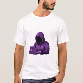 Camiseta Gráfico de Cibersegurança Hacker Codificando em Ho
