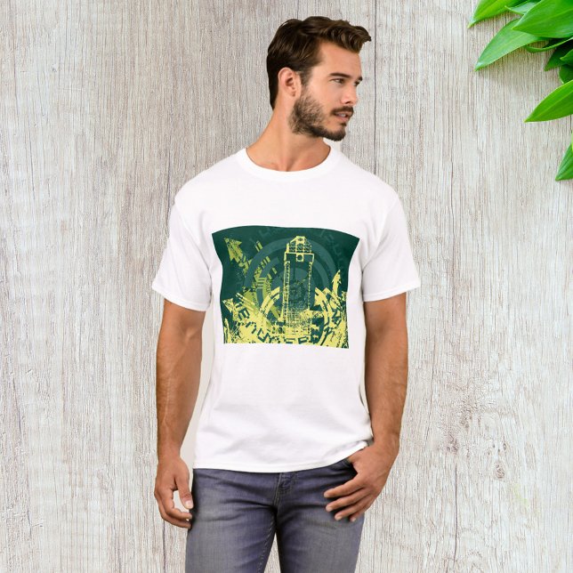 Camiseta Gráfico de Cidade Grunge (Criador carregado)