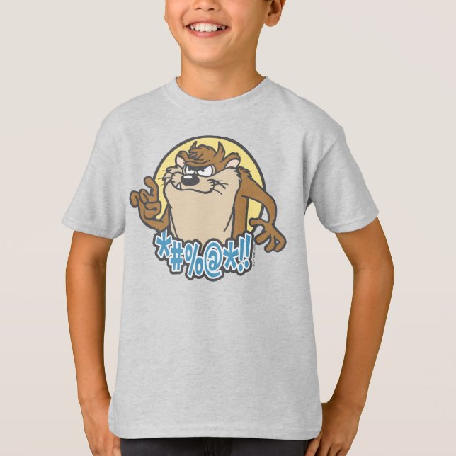 Camiseta Gráfico de Círculo Expletivo TAZ™ (Frente)