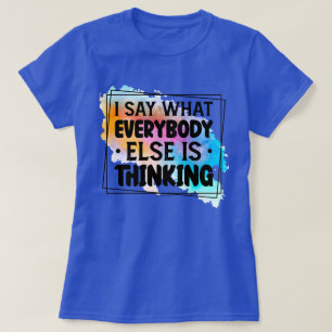 Camiseta Gráfico de Citação Engraçada