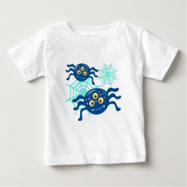 Camiseta Gráfico de Clipe de Aranha Azul-Cura