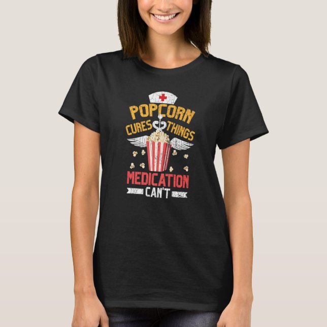 Camiseta Gráfico de Coisas de Milho Pop de Milho (Frente)