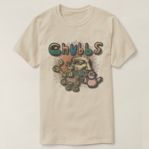 Camiseta Gráfico de colagens artísticas Chubbs