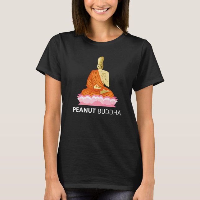 Camiseta Gráfico de Comida de Manteiga de Amendoim Buda de  (Frente)