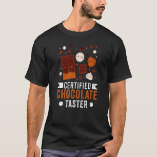 Camiseta Gráfico de Comida de Páscoa de Chocolate Certifica
