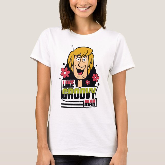 Camiseta Gráfico de "Como o Homem de Groovy" (Frente)