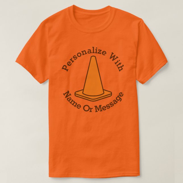 Camiseta Gráfico de Cones de Segurança (Frente do Design)