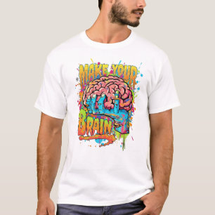 Camiseta Gráfico de Conjunto de Menções Criativo