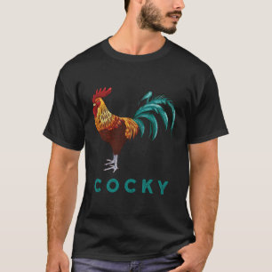 Camiseta Gráfico de Cores de Galinhas Sarcásticas doidas