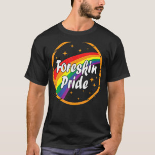 Camiseta Gráfico de cores do Foreskin Pride Gay Rainbow Lgb