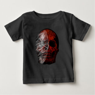 CAMISETA GRÁFICO DE CRÂNIO DESENHO DE PRESENTE DE HALLOWEEN